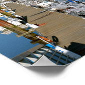 フランスのサン=ジレス・クロワ・ド・ヴィ港 ポスター (角)