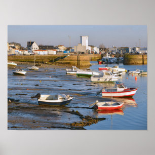 フランスのサン=ジレス・クロワ・ド・ヴィ港 ポスター