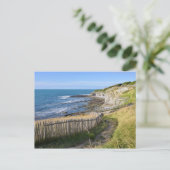 フランスのサン・ジーン・デ・ルスの海岸線 ポストカード (スタンド正面)