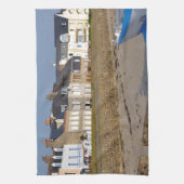 フランスのサン=ヴァーストラ=フーグビーチ キッチンタオル (縦)