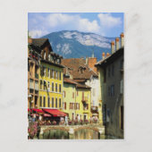フランスのサヴォワ州、夏のアネシーとアルプス ポストカード (正面)