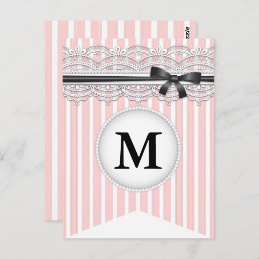 フランスのシインスパイアック・レース・バンティング・バナーポストカード ポストカード (正面/裏面)