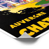 フランスのシャテルギオン復元ヴィンテージ旅行ポスター ポスター (角)