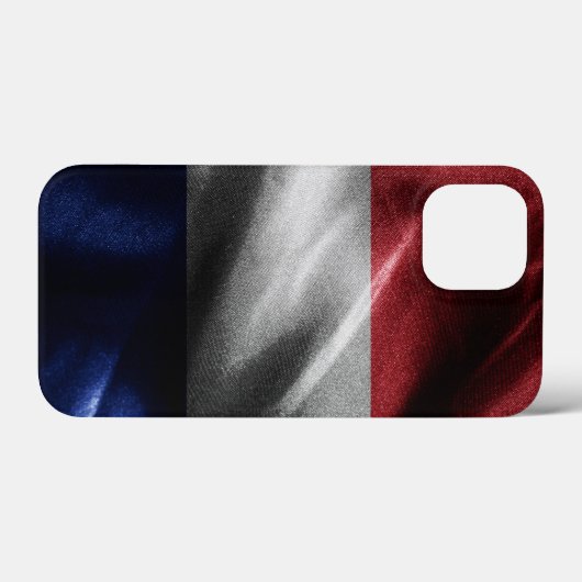 フランスのシルク旗 Case-Mate iPhoneケース (裏面 (横))