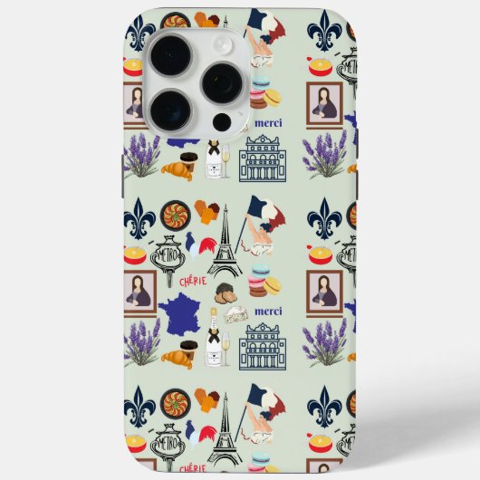 フランスのシンボル Case-Mate iPhoneケース (裏面)