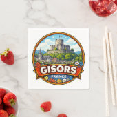 フランスのジソール スタンダードカクテルナプキン (インサイチュ)