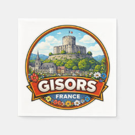 フランスのジソール スタンダードカクテルナプキン