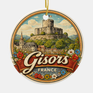 フランスのジゾール セラミックオーナメント