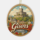 フランスのジゾール セラミックオーナメント (左)