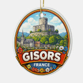 フランスのジゾール セラミックオーナメント (左)