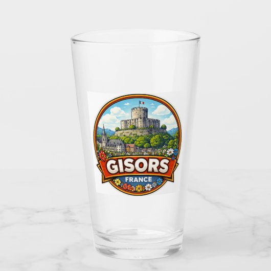 フランスのジゾール タンブラーグラス (正面)