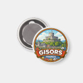 フランスのジゾール マグネット (正面/裏面)