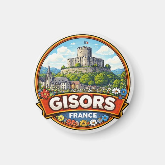 フランスのジゾール マグネット (正面)
