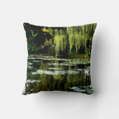 フランスのジヴェルニーにあるモネのユリの池 クッション (裏面)