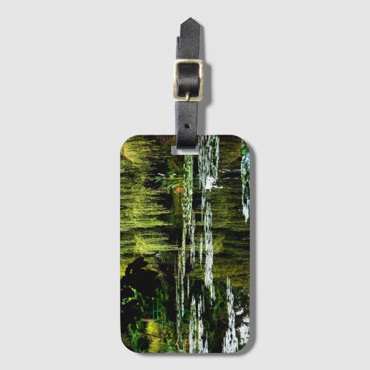 フランスのジヴェルニーにあるモネのユリの池 ラゲッジタグ (正面縦)