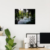 フランスのジヴェルニーにあるモネのユリ池 ポスター (ホームオフィス)