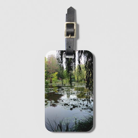 フランスのジヴェルニーにあるモネのユリ池 ラゲッジタグ (正面縦)