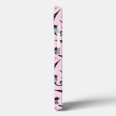 フランスのスタイルの衣装を着たエッフェルタワー柄の猫 Case-Mate iPhoneケース (裏面 / 左)