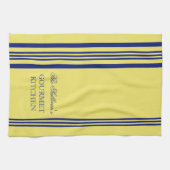 フランスのスタイルストライプキッパーソナライズされたチンタオル キッチンタオル (横)
