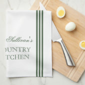 フランスのスタイルストライプキッパーソナライズされたチンタオル キッチンタオル (四つ折り)