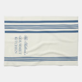 フランスのスタイルストライプキッパーソナライズされたチンタオル キッチンタオル (横)