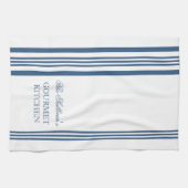 フランスのスタイルストライプキッパーソナライズされたチンタオル キッチンタオル (横)