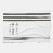 フランスのスタイルストライプキッパーソナライズされたチンタオル キッチンタオル (横)