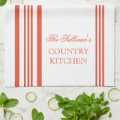 フランスのスタイルストライプキッパーソナライズされたチンタオル キッチンタオル (折り畳み)