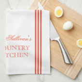 フランスのスタイルストライプキッパーソナライズされたチンタオル キッチンタオル (四つ折り)