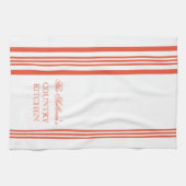 フランスのスタイルストライプキッパーソナライズされたチンタオル キッチンタオル (横)