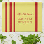 フランスのスタイルストライプキッパーソナライズされたチンタオル キッチンタオル (折り畳み)