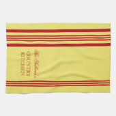 フランスのスタイルストライプキッパーソナライズされたチンタオル キッチンタオル (横)