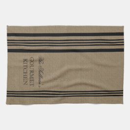 フランスのスタイルストライプバープパーソナライズされたキッチン キッチンタオル