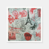 "フランスのスタイル"標準カクテルナプキン スタンダードカクテルナプキン (正面)