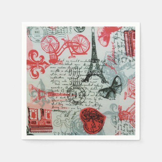 "フランスのスタイル"標準カクテルナプキン スタンダードカクテルナプキン (正面)