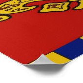 フランスのスタイル(紋章の)フラ・ダ・リ ポスター (角)