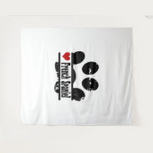 フランスのスパニエル犬ドッグポープリント タペストリー (正面(横))