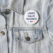 フランスのスローガン Liberté Égalité Fraternité のボタン 缶バッジ (インサイチュ)