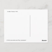 フランスのセピア葉書のカフェ ポストカード (裏面)