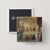 フランスのセントルイス王 缶バッジ (正面&裏面)