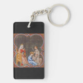 フランスのセントルイス9世 キーホルダー (裏面)