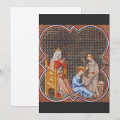 フランスのセントルイス9世 招待状 (正面/裏面)