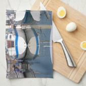 フランスのセントヴァーストラフーグ港 キッチンタオル (四つ折り)