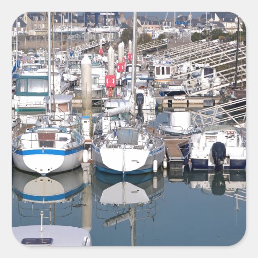 フランスのセントヴァーストラフーグ港 スクエアシール (正面)