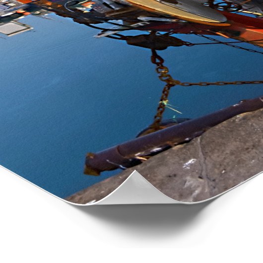 フランスのセントヴァーストラフーグ港 ポスター (角)