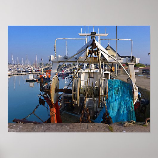 フランスのセントヴァーストラフーグ港 ポスター (正面)