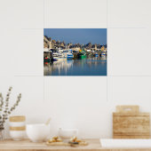 フランスのセントヴァーストラフーグ港 ポスター (キッチン)