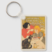 フランスのチョコレートと紅茶会社、アール・ヌーヴォー キーホルダー (正面)