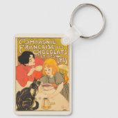 フランスのチョコレートと紅茶会社、アール・ヌーヴォー キーホルダー (裏面)