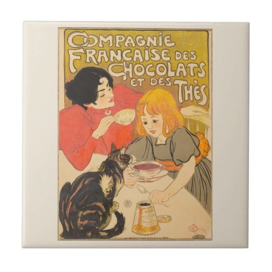 フランスのチョコレートと茶葉の会社、アール・ヌーヴォー タイル (正面)